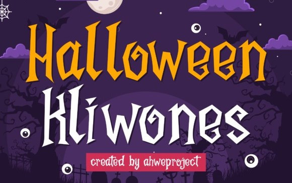Halloween Kliwones Display Font