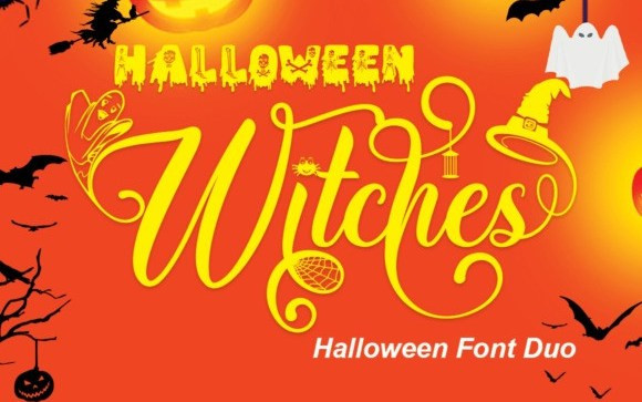 Halloween Witches Font Duo