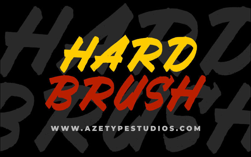 Hard Brush Font