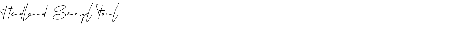 Hedland Script Font