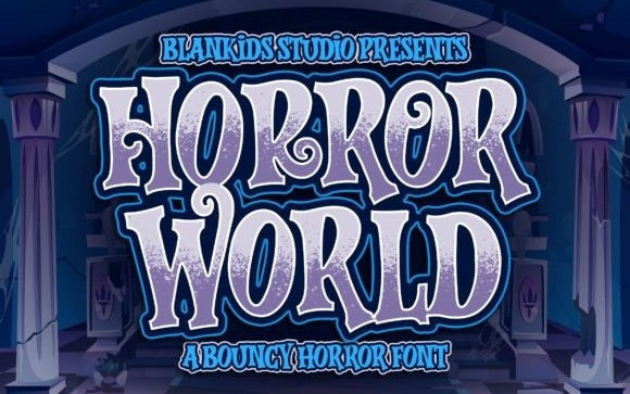 Horror World Display Font