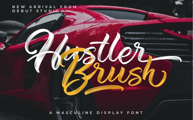 Hustler Brush Font