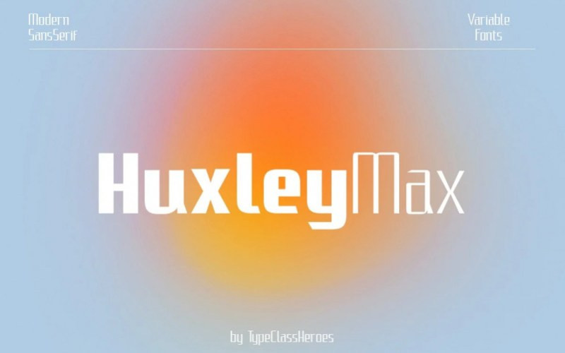 HuxleyMax Sans Serif Font
