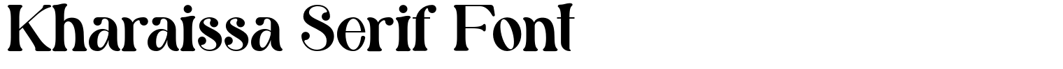 Kharaissa Serif Font