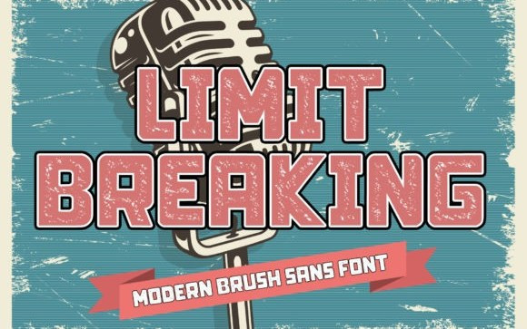 Limit Breaking Display Font
