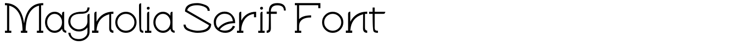 Magnolia Serif Font