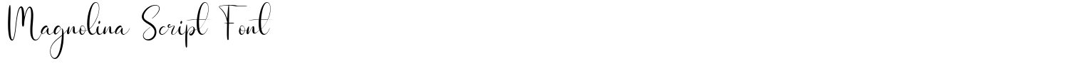 Magnolina Script Font