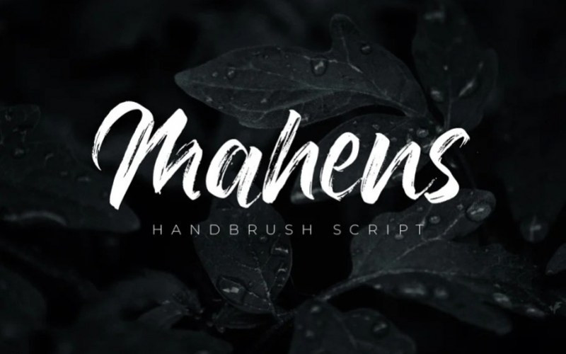 Mahens Brush Font