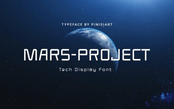 Mars Project Display Font