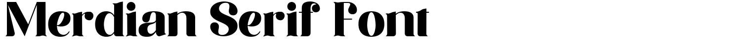 Merdian Serif Font