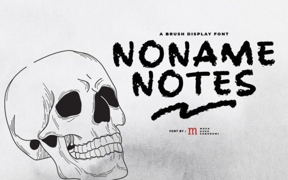 Noname Notes Display Font