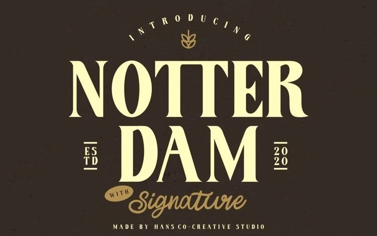 Notter Dam Serif Font