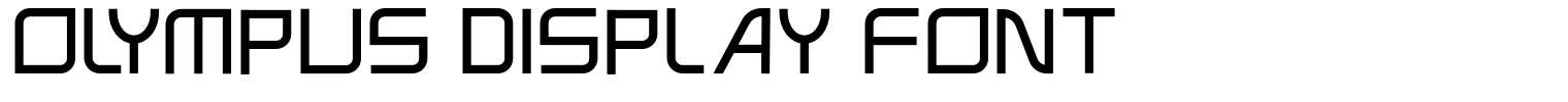 Olympus Display Font