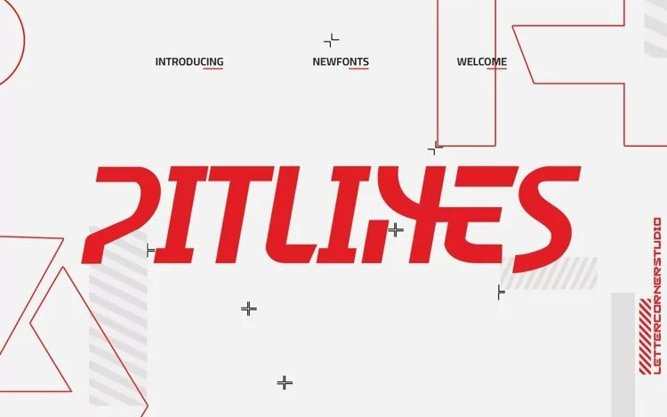 Pitlines Display Font