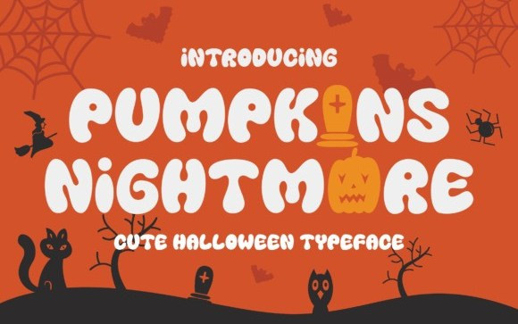 Pumpkins Nightmare Display Font