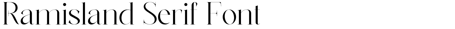 Ramisland Serif Font