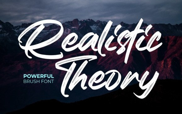 Realistic Theory Brush Font