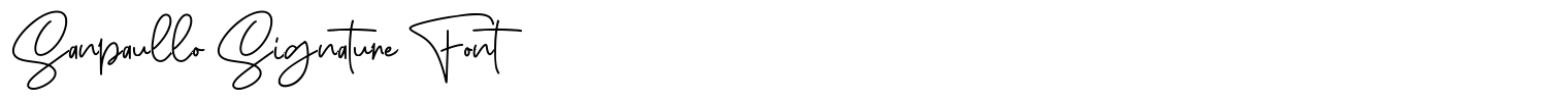 Sanpaullo Signature Font