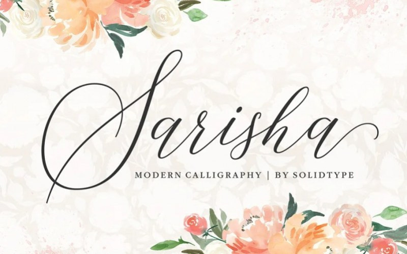 Sarisha Calligraphy Font
