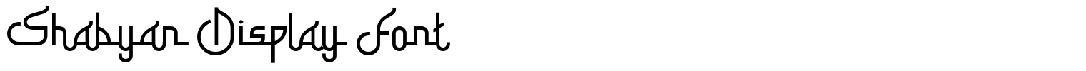 Shabyan Display Font
