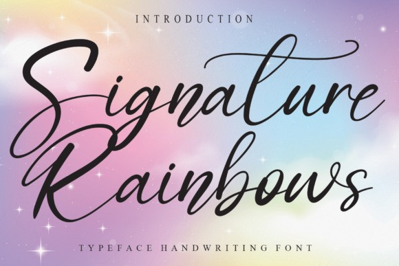 Signature Rainbows Font