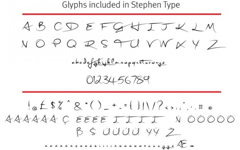 Stephen Type Script Font