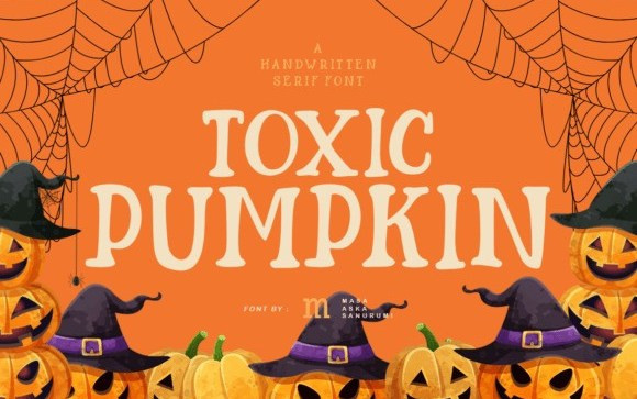 Toxic Pumpkin Display Font