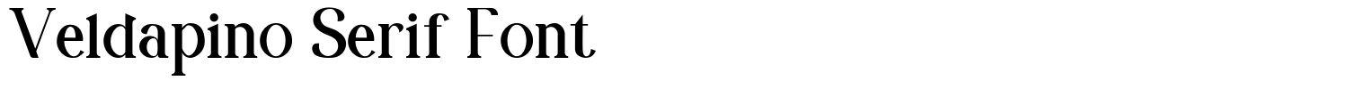 Veldapino Serif Font