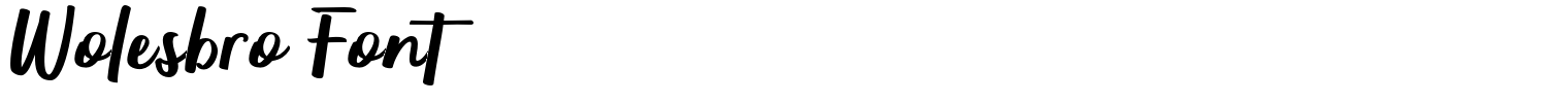 Wolesbro Font