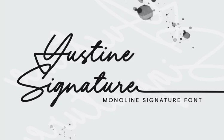 Yustine Signature Script Font