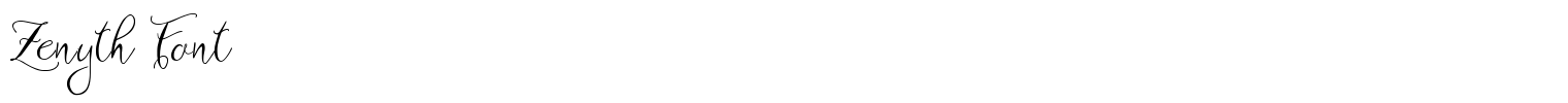 Zenyth Font