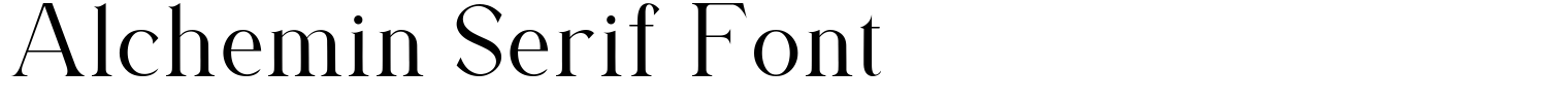 Alchemin Serif Font