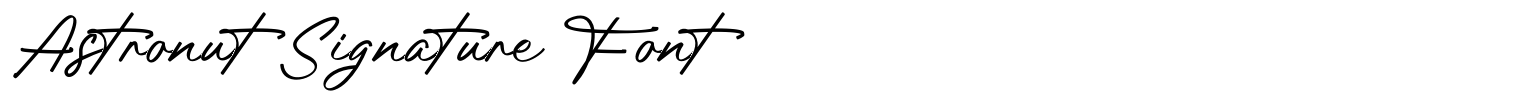 Astronut Signature Font