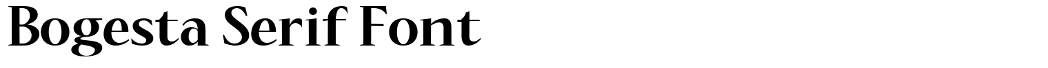 Bogesta Serif Font