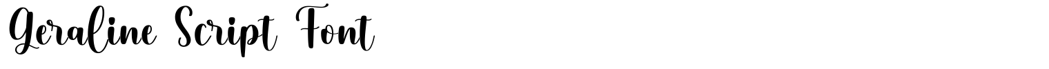 Geraline Script Font