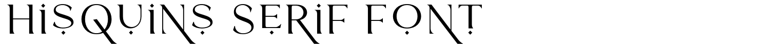 Hisquins Serif Font