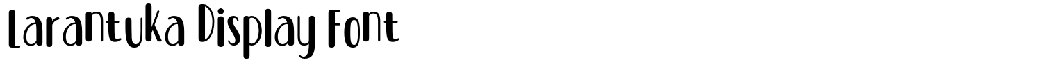 Larantuka Display Font