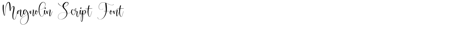 Magnolin Script Font