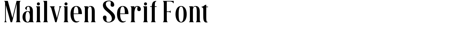 Mailvien Serif Font