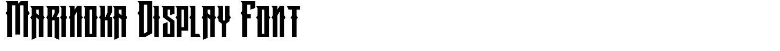 Marinoka Display Font