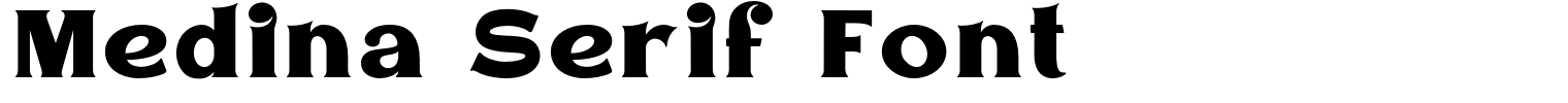 Medina Serif Font
