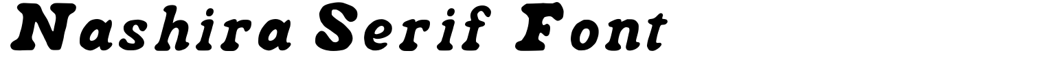 Nashira Serif Font