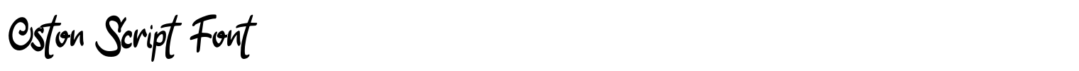 Oston Script Font