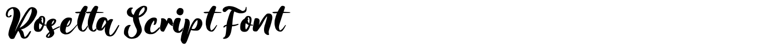 Rosetta Script Font
