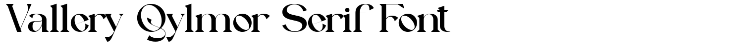 Vallery Qylmor Serif Font