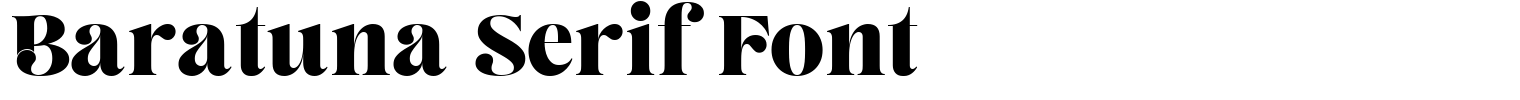 Baratuna Serif Font