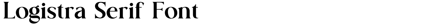 Logistra Serif Font